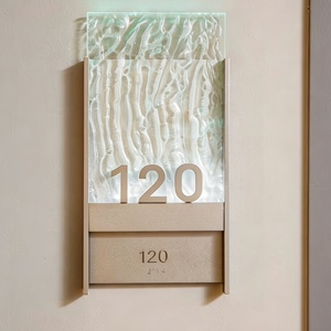Customizable Eco-Friendly Modern <strong>Wood</strong> Door <strong>Name</strong> Plates with LED for Apartments Offices Hotels Wall <strong>Sign</strong> - Product Image 6