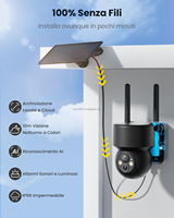 Offre Spéciale 2K extérieur sans fil alimenté par batterie IP CCTV caméra de sécurité à énergie solaire Vision nocturne capteur CMOS connexion Wi-Fi