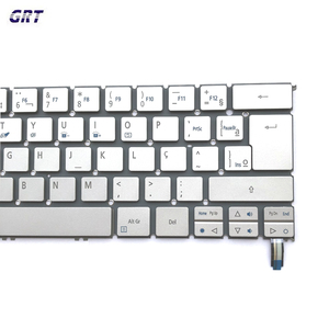 BR Brazil เค้าโครงแบล็คไลท์สำหรับเปลี่ยนคีย์บอร์ดแล็ปท็อปสำหรับ ACER Aspire S7-392 S7-391 S7-391-6822สีเงิน - Product Image 3