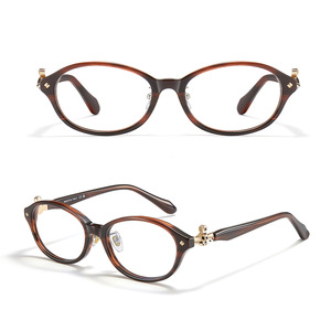 Montures de lunettes de style Vivienne Westwood Saturn, ovales, en acétate, monture complète, anti-UV, unisexe, fabriquées à Danyang - Product Image 1