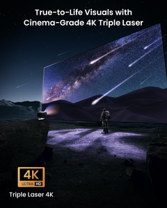 JmGO เครื่องฉายวิดีโอเลเซอร์4K N1S เครื่องพ่นไฟสมาร์ทโฮมสีเต็มรูปแบบพร้อมระบบปฏิบัติการทริปเปิ้ลและแอนดรอยด์9 N1S สามเท่า - Product Image 4