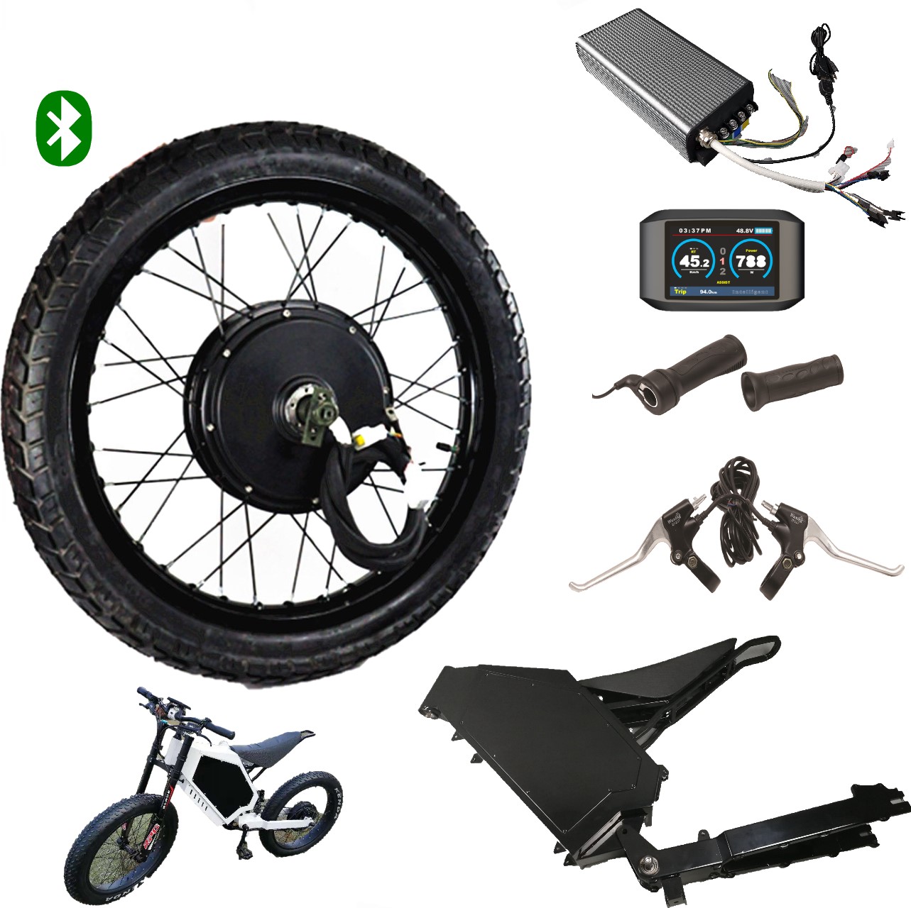 Kit Conversione Bici Elettrica C-FUNN 24V 250W | Motore Per Bici 20-28 Pollici - Trasformazione Facile