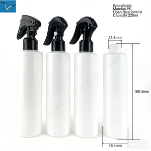Flacon pulvérisateur vide en PE blanc mat de 220 ml (7 oz) avec pompe pour <span class=keywords><strong>shampoing</strong></span>, lotion, salon de coiffure, désodorisant d'ambiance et usage domestique - Product Image 2