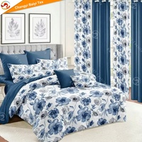 Ensemble de rideaux et de draps de lit en microfibre polyester coton sensation reine taille patchwork usine de textile à la maison en Chine