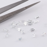 DEF couleur blanc VS1 diamant cultivé en laboratoire de haute qualité Baguette taille émeraude HPHT diamant synthétique laboratoire diamant en vrac