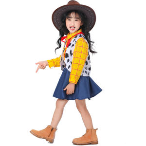 Halloween familia conjunto Toy Story Woody chica vaquero disfraz actuación vestido para <span class=keywords><strong>hija</strong></span> para Halloween Cosplay y baile - Product Image 4