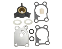 Kit de réparation de turbine de pompe à eau hors-bord Evinrude Johnson avec plaque, 2 temps 4HP 25KO322, référence 433935, pour accessoires et pièces marines