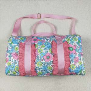 BA0291 Floral Fitness Duffle Bag Mochila Oxford Nylon con cierre de cremallera Forro de poliéster para viajes al aire libre - Product Image 1