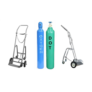 अस्पताल के मेडिकल ऑक्सीजन सिलेंडर ट्राली एल्यूमीनियम/स्टेनलेस स्टील ट्राली - Product Image 6