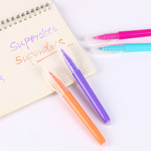 Nouveaux stylos effaçables, pinceaux d'aquarelle de couleurs vives sensibles <span class=keywords><strong>à</strong></span> <span class=keywords><strong>la</strong></span> chaleur font disparaître l'<span class=keywords><strong>encre</strong></span> stylos marqueurs magiques avec gomme pour <span class=keywords><strong>la</strong></span> papeterie - Product Image 1