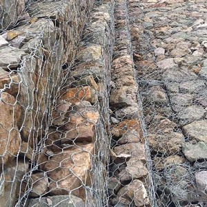 Dipped Galvanized Welded Black <b>Wire</b> <b>Mesh</b> Gabion Walls Retaining Wall for Garden Landscape Rock-filled Cage Durable Easy Install - Product Image 4