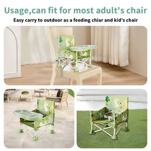 Chaise haute pliable et portable en métal pour bébé et tout-petit, antidérapante, sécurisée et moderne, idéale pour la maternelle, le salon et la chambre à coucher. - Product Image 4