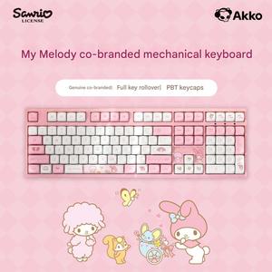 คีย์บอร์ดแบบกลไก <span class=keywords><strong>Akko</strong></span> 3108 V3/RF หลายรุ่น พร้อมคีย์แคป Glacier/Cherry Blossom คีย์บอร์ดแบบปรับแต่งได้ สำหรับสาวๆ ใช้ในออฟฟิศ - Product Image 5