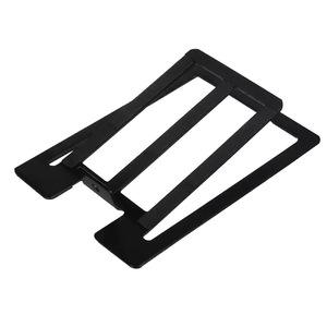 Soporte para Altavoces Huierde SHE-2, de Aleación de Aluminio, para Escritorio, Equipo de Sonido Estéreo, Forma Rectangular Negra - Product Image 4