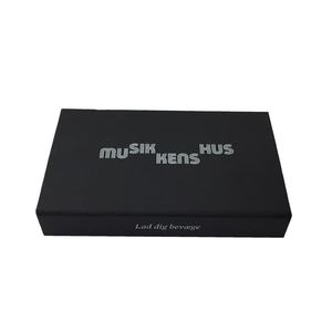 Boîte à cartes de visite en papier noir personnalisée avec fermeture magnétique, emballage de luxe pour cartes de crédit - Product Image 2