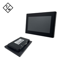 Monitor de Escritorio de 7 Pulgadas con Carcasa de Plástico, Pantalla Táctil Capacitiva de 10 Puntos, Resolución de 1024x600, Relación de Aspecto de 16:9, Entrada VGA para