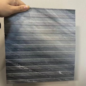 India Fast Install SPC Wall Panel Eco-Friendly Stone <strong>Plastic</strong> <strong>Cladding</strong> with Modern Geometric Pattern for Hospital <strong>Bathroom</strong> Use - Product Image 2