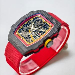 Montre mécanique entièrement automatique avec boîtier en fibre de carbone ultra-fin - Nouveau modèle 2026 - Montre mécanique pour homme de qualité supérieure - Product Image 1