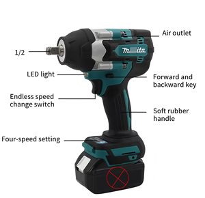 Latest Japanese Industrial-Grade Lithium-Ion Electric Wrench Rechargeable 12V <b>Impact</b> Wrench 1000 Nm Torque Wrench - Product Image 4