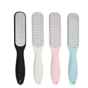 Custom Logo Double Side Stainless Steel Foot File Pedicure Tools Professional Foot File Callus Remover For Feet