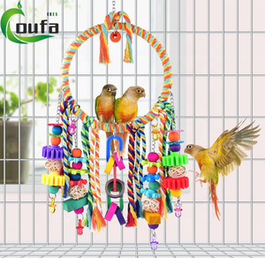 Piccioncini fringuelli parrocchetti e pappagallini giocattoli oscillanti colorati posatoi ecologici per piccoli uccelli di lusso - Product Image 6