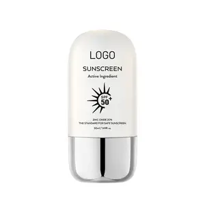 OEM Isolation Cream Moisturizing Sunscreen SPF 50+ Private Label 50ml Whitening Sunscreen