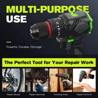 Kit de perceuse sans fil à double vitesse 16,8 V industriel avec un ensemble complet de clés dynamométriques pour la construction