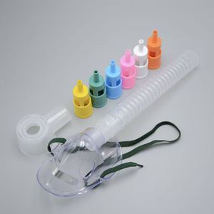 หน้ากากเวนทูรีแบบใช้แล้วทิ้งเกรดทางการแพทย์ PVC พร้อมตัวลดแรงดัน 6 ระดับ สีใส/เขียว ลดราคาพิเศษ - Product Image 1