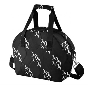 Sac isotherme réutilisable en polyester matelassé avec motif oiseaux Iwa hawaïens, petit format, avec deux sangles - Product Image 1