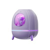 Humidificateur USB de bureau en forme de capsule, diffuseur d'aromathérapie compact et portable, éclairage ambiant, fonction de minuterie, utilisation domestique