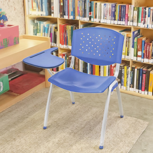 ขายตรงจากโรงงาน เก้าอี้โรงเรียนเหล็ก-พลาสติกคุณภาพสูง ราคาดี ถูก ซ้อนได้ พร้อมที่เขียนหนังสือ เก้าอี้เหล็ก-พลาสติก - Product Image 2