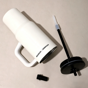 Custom 316 Stainless Steel Insulated Thermos Car Cup <b>Double</b> <b>Wall</b> Vacuum Spill Proof Travel Coffee Tumbler Mug With Handle/straw - Product Image 2