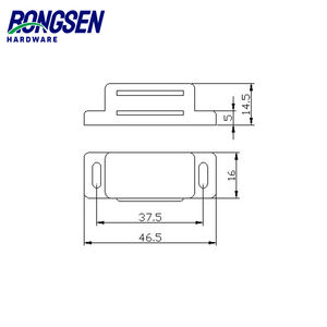 Penyumbat mandiri penangkap magnetik, perangkat keras furnitur rumah untuk lemari pakaian & pintu lemari untuk bahan logam dapur - Product Image 5