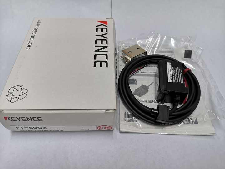KEYENCE FT-50Aデジタル赤外線温度センサーアンプ: DINレール取り付け 