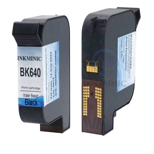 Cartucho de Tinta Negra Compatible BK640 a Base de Agua con Chip para Impresoras Domino GX30i G230i G35i G20i Gx150i TIJ - Product Image 1