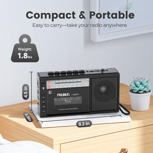 Lecteur de cassettes Boombox solaire/batterie rechargeable/lampe torche, radio portable, enregistreur de cassettes sans fil, lecteur de cassettes radio - Product Image 6