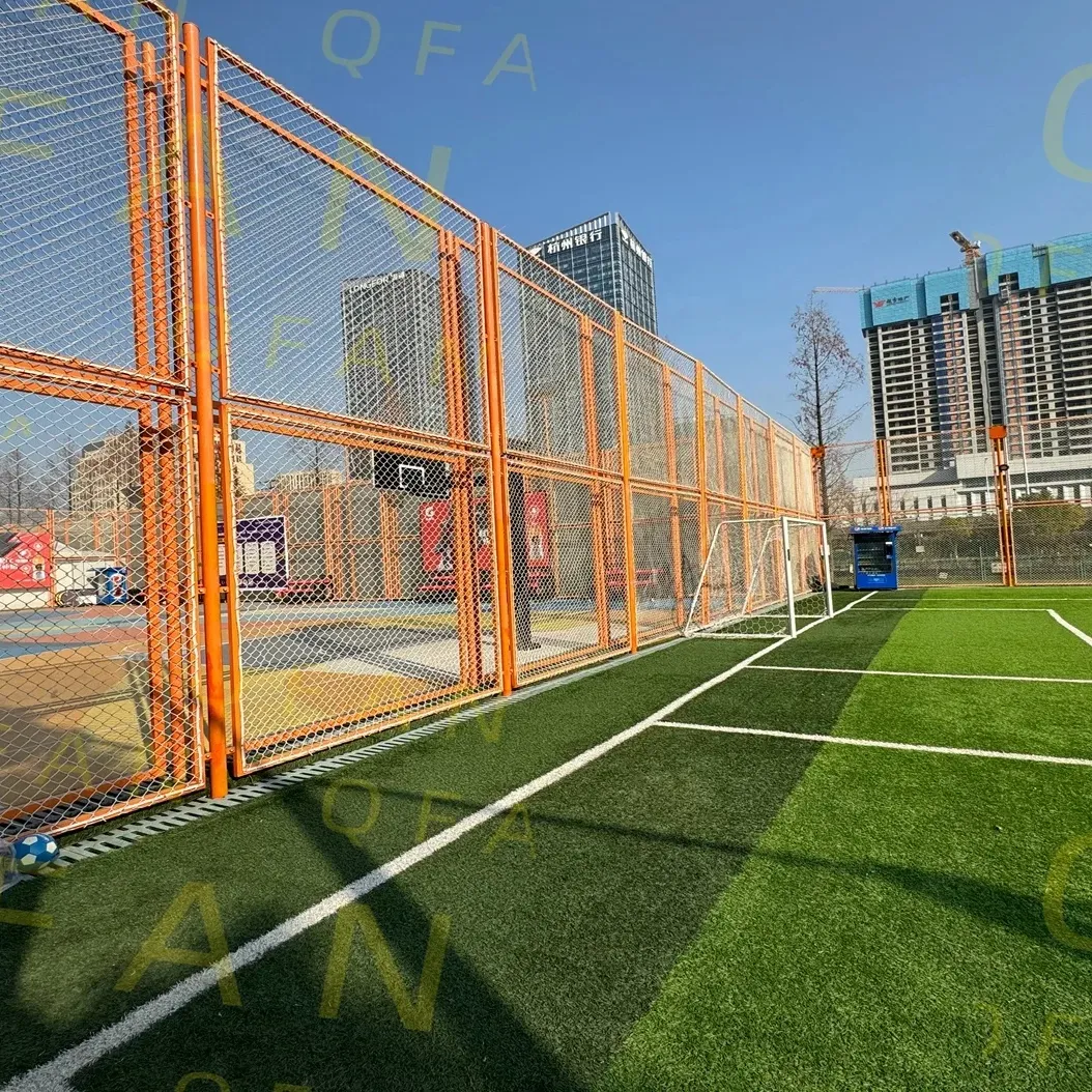 Qfan 2024 Factory Manufacture Soccer Court 13000D Artificial Grass Football Court 7-person Soccer