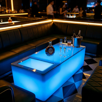 Table de bar lumineuse personnalisée avec logo, haute qualité, pour discothèque, pub, 16 couleurs RGB, étanche IP65, télécommande, table de bar illuminée