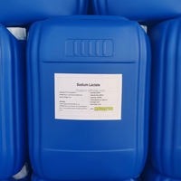 Lactate de sodium liquide de qualité alimentaire 60 % E325, régulateur d'acidité, approvisionnement en vrac FCL, fût de 25 kg, conteneur IBC, mondial, directement de l'usine