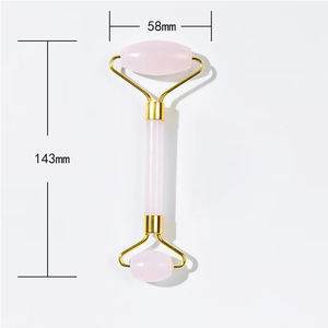 Set <span class=keywords><strong>Jade</strong></span> Roller dan <span class=keywords><strong>Gua</strong></span> <span class=keywords><strong>Sha</strong></span> dengan Logo Kustom, Alat Pijat Wajah dan Tubuh untuk Rutinitas Perawatan Kulit, Meningkatkan Efek Roller Wajah dan GuaSha - Product Image 2