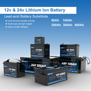 Chu kỳ sâu 48V biển bắt đầu pin lithium 12V Hộp 36V 60Ah 100Ah 200AH 300ah 400ah LiFePO4 pin với BMS - Product Image 4