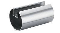 Rampe moderne en verre avec main courante interne en acier, conception sans pince pour escaliers et balcon