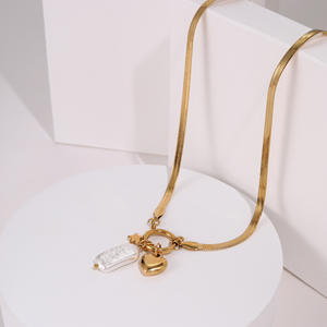 Collana con Ciondolo a Forma di Serpente all'Ingrosso, Catena a Maglie in Acciaio Inossidabile per Donna, Gioielli di Tendenza Molto Richiesti - Product Image 2