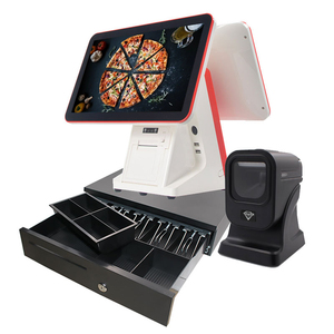 15 inch Màn hình kép tất cả trong một cảm ứng nhà hàng POS bán Hệ thống phần cứng với máy in - Product Image 3