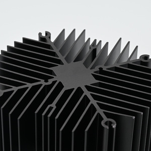 Disipador de calor de aluminio, aleación 6063, negro, radiador COB para iluminación electrónica - Product Image 1