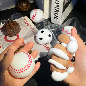 Juguete Antiestrés Deportivo con Diseño de Balón de Dibujos Animados, Material de Espuma TPR Educativo y Kawaii para Baloncesto, Fútbol, Béisbol, en Caja, Regalos Perfectos - Product Image 1
