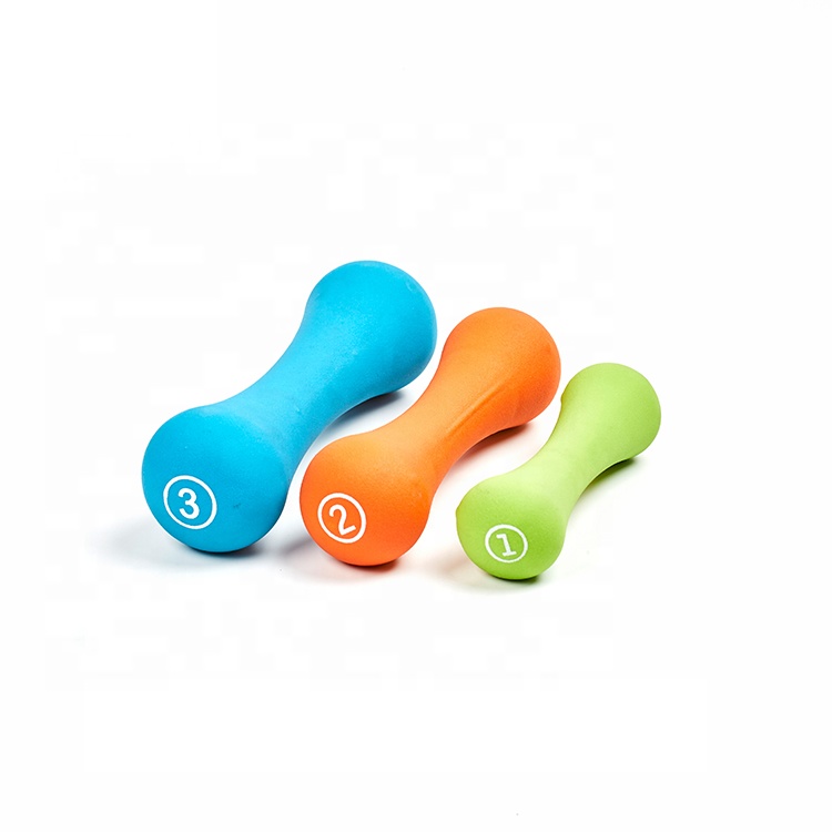 Красочные Неопрена Погружения небольшой кости форма тренажерный зал гантели