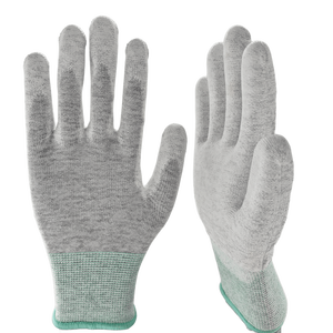 Guantes ESD reutilizables elásticos duraderos PU Palm Fit para operar prensas de impresión manipulación de papel guantes de trabajo ESD - Product Image 5