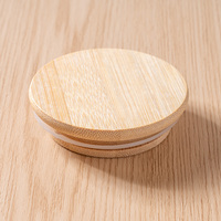 Lot de pots en verre personnalisables avec couvercles en bambou, hermétiques, pour épices et aliments, idéal pour le miel