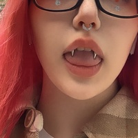 Gaby Pointed Teeth Nouveau Piercing Lèvre Entièrement en Acier Inoxydable Étanche, Anneau de Lèvre Vampires Stud, Bijoux de Piercing en Gros